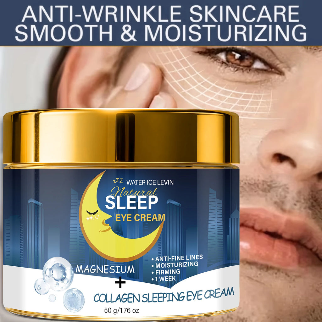 Collagen Sleeping Eye Cream – Bee Venom & Magnesium Anti-Aging Overnight Eye Cream Oasis Select