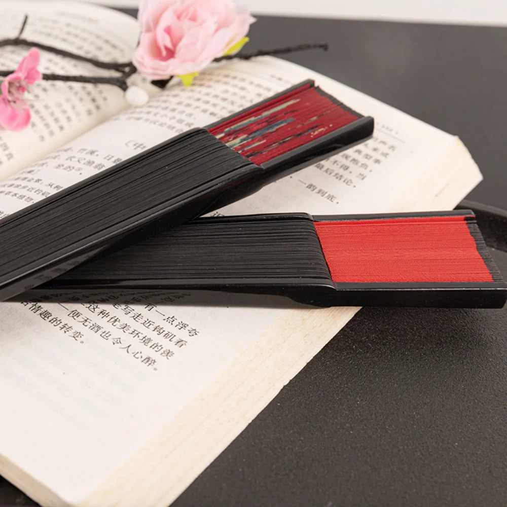 Chinese Style Folding Folding Fan Change Color With Tassel Dance Fan Silk Cloth Bamboo Summer Oasis Select