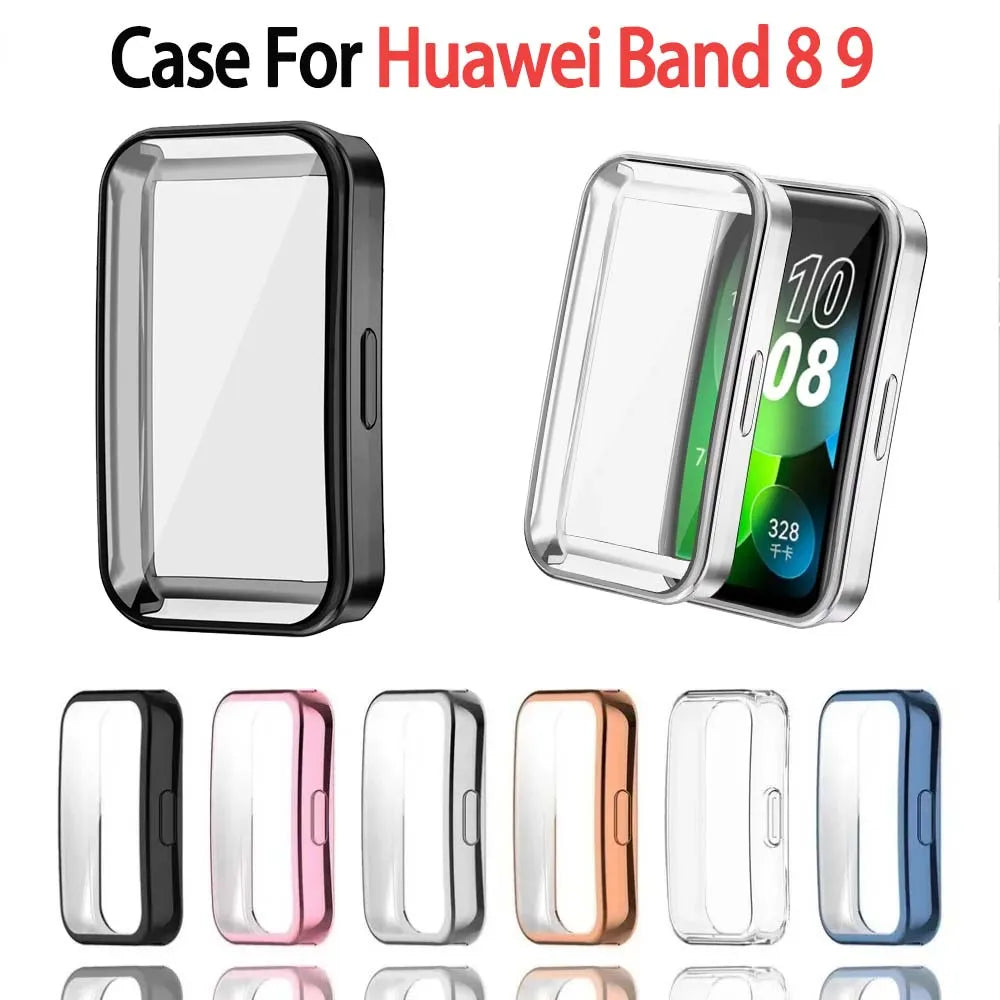 Huawei Band 8 & 9 Clear Protective Case – Ultra-Thin Full Cover Smartwatch Protective Case Oasis Select