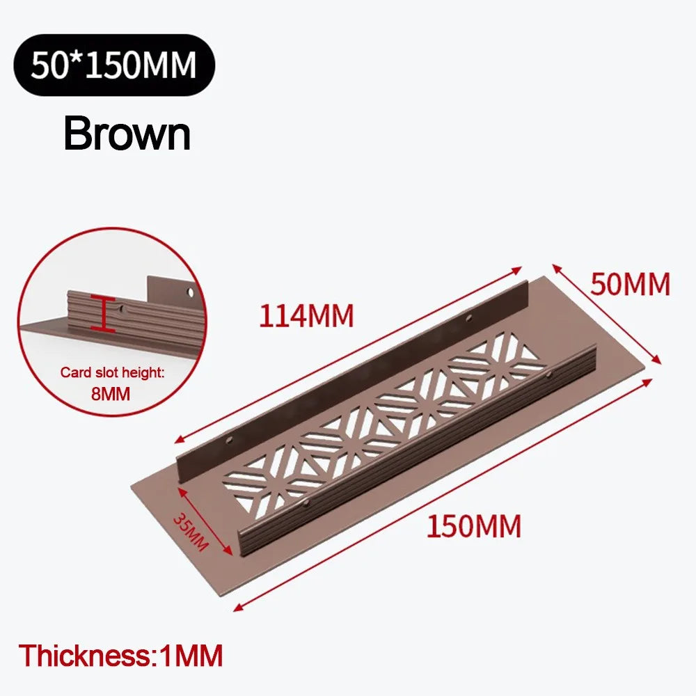 Aluminum Louver Air Vent Grille Cover 50/80mm – Cabinet & Wardrobe