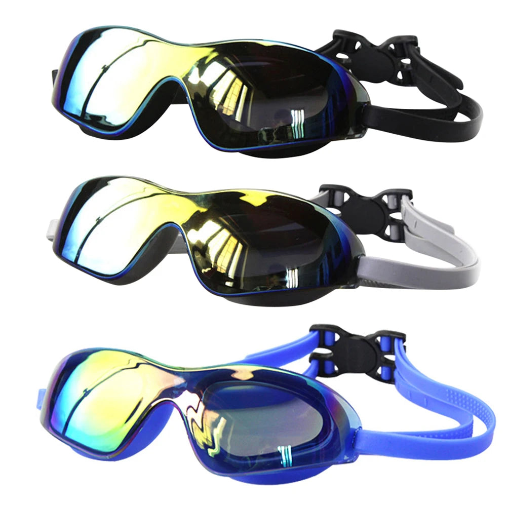 Swimming Goggles Anti-Fog Professional Swim Glasses Adjustable Electroplate Diving Glasses for Women Men Youth Kids Oasis Select