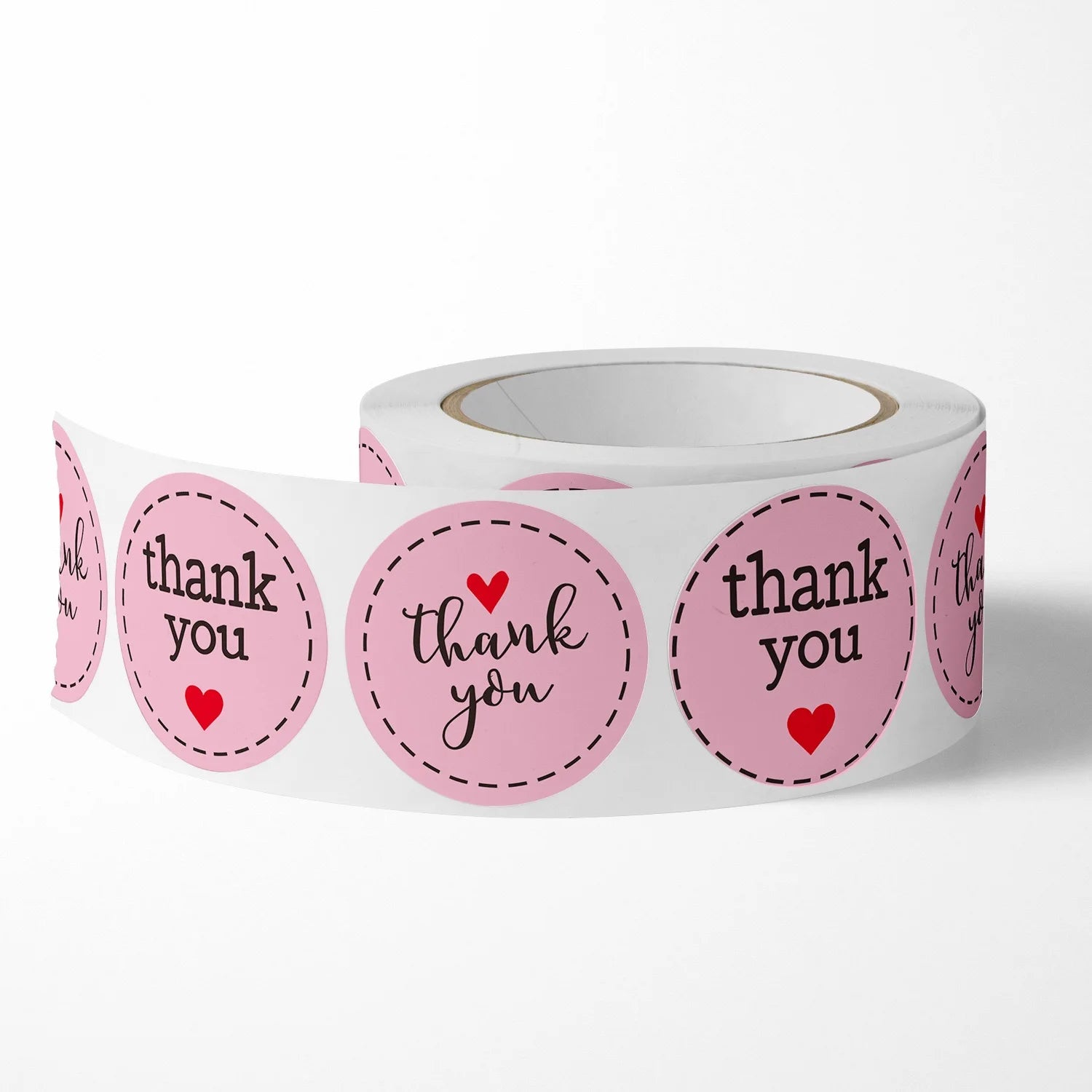 500pcs/1 roll love heart roll stickers, thank you stickers, sticker craft stickers, wedding birthday decoration labels Oasis Select