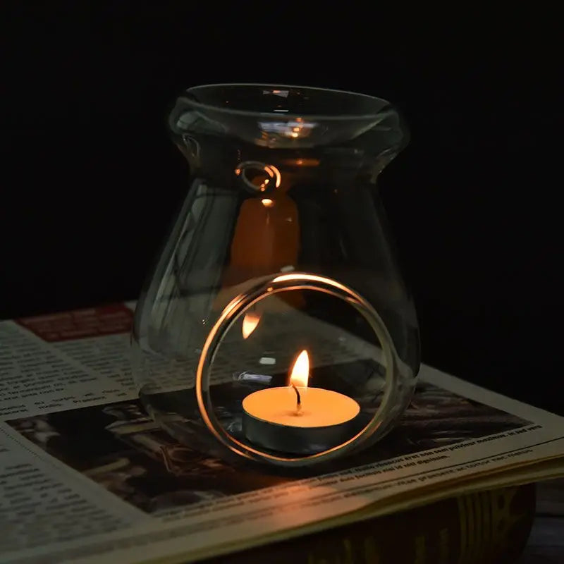 Transparent Glass Candle Holder Wedding Dinner Table Decoration Bar Party Christmas Candlestick Rustic Round Glass Candlestick Oasis Select