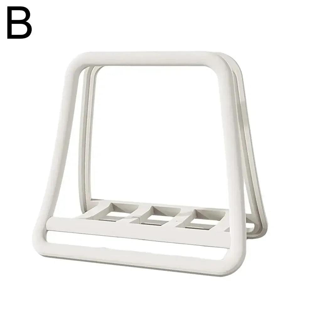 Laptop iPad Vertical Stand (Gravity-Based) Desktop Vertical Laptop Holder Multi-Device Vertical Stand Oasis Select WHITE 1PC