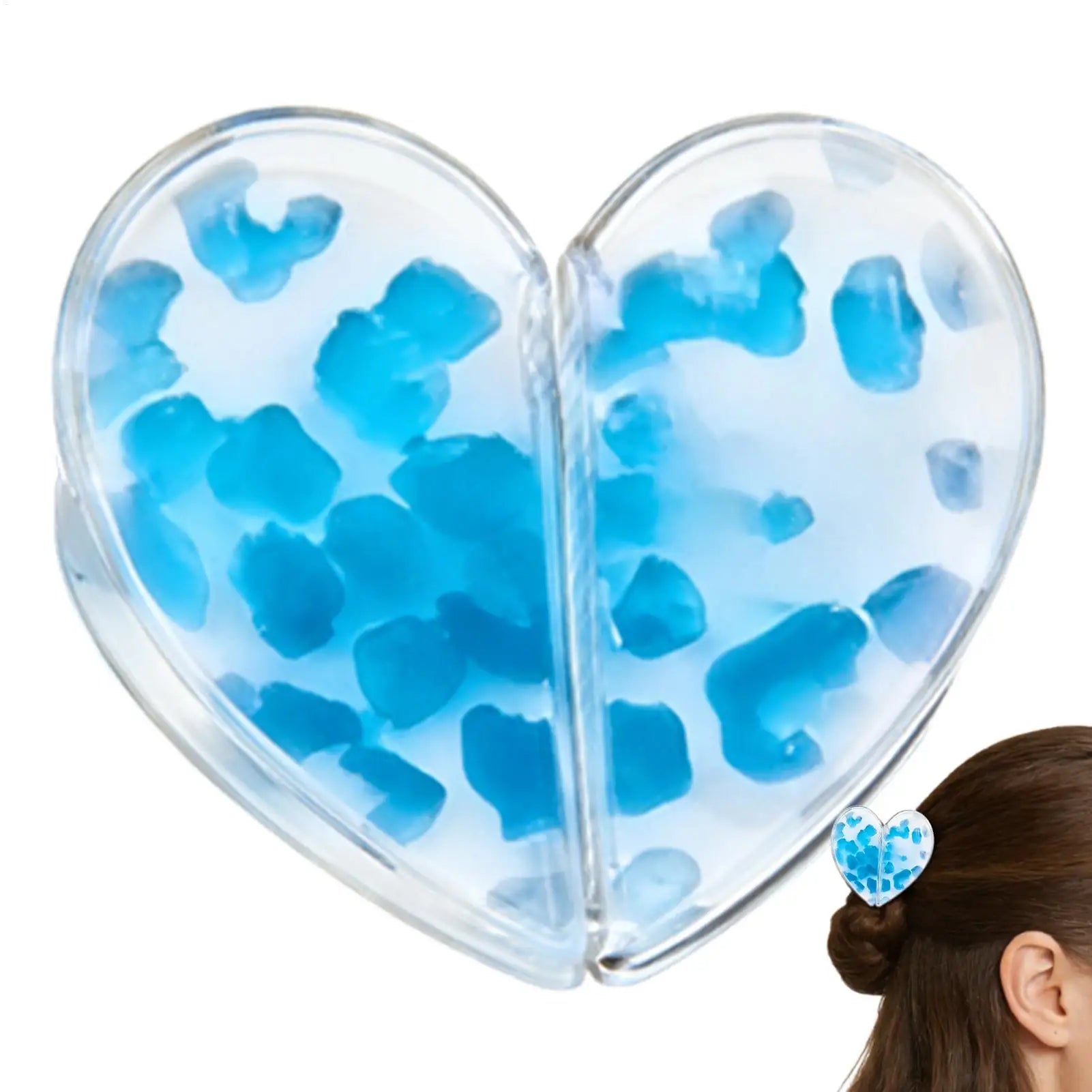Smart Magnetic Hair Clip Heart-Shaped Non-Slip Styling Clips Ins Style Hair Accessories Strong Hold Magnetic Hairs Clip No Creas Oasis Select