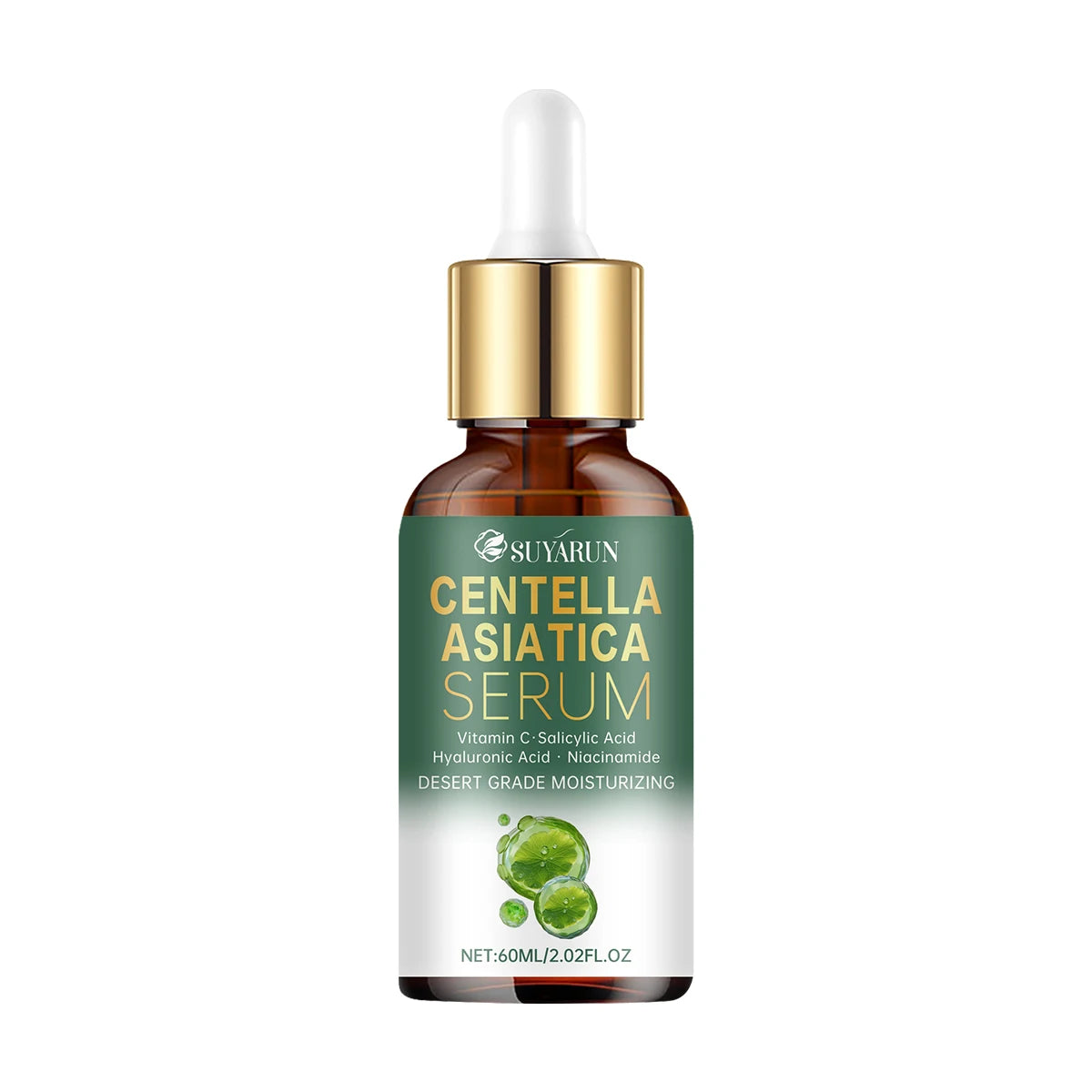 SUYARUN Premium Centella Asiatica Serum - Hydrating & Soothing Face Treatment for Acne, Redness & Anti-Aging | Natural Skin Care Oasis Select 60ml