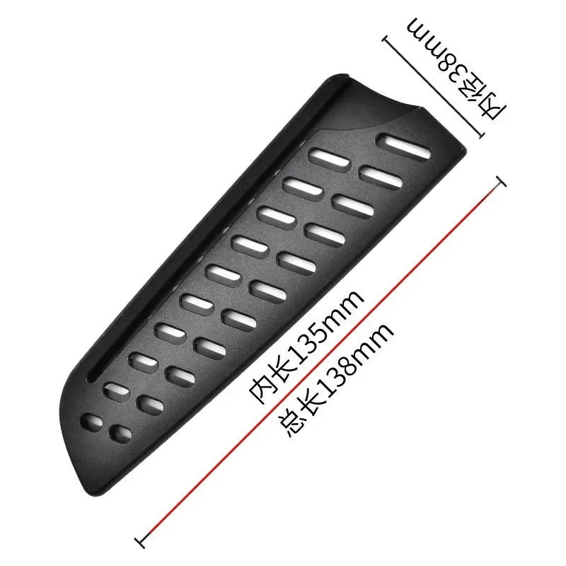 Kitchen Knife Sheath Black Plastic Knife Covers Knife Blade Protector Cover Edge Guards Case Kitchen Accessories 3.5-8 Inches Oasis Select 5RS