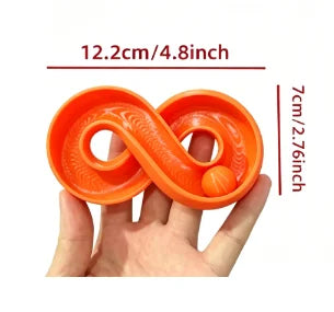8 Track Ball Cats Toy Interactive 3D Printing Rolling Ball Kitten Play Toys Indoor Stimulation Game Toy for Cats Relieve Boredom Oasis Select Circular Ball 6