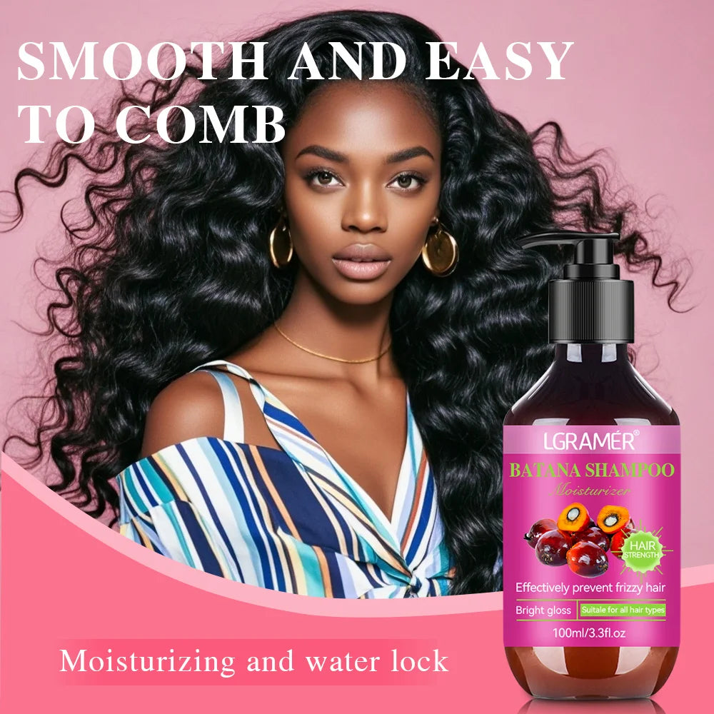 Batana Shampoo Controls Oil Removes Dandruff Relieves Itching Softens and Nourishes and Strengthens Hair Quality for Men Women Oasis Select