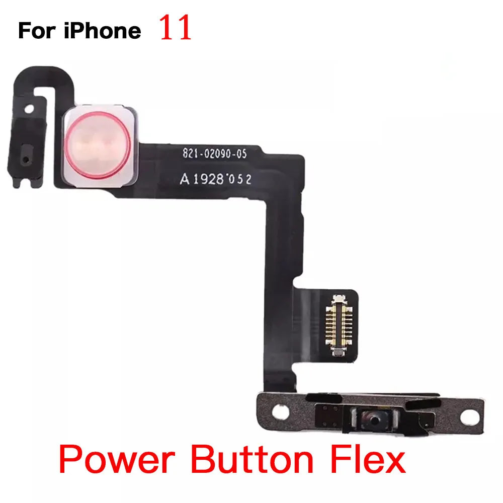 iPhone 7–11 Pro Max Power & Volume Flex Cable with LED Flash
