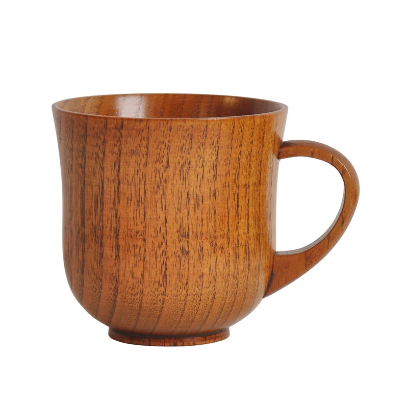 Creative Natural Wooden Cup Wood Coffee Tea Beer Juice Milk Water Mug Handmade Water Drink Mug for Beer In Home Restaurant Oasis Select