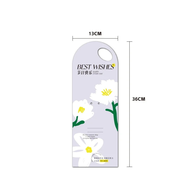 5PCS Single Flower Wrapper Handheld Flower Card Bouquet Packaging Box Flower Arrangement Bag Valentine's Day Mother's Day Gifts Oasis Select Hariyama Blue other