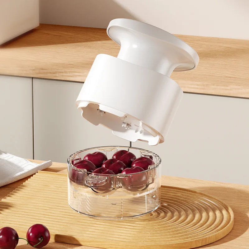 7-Hole Cherry & Jujube Pitter | Easy One-Press Pit Remover