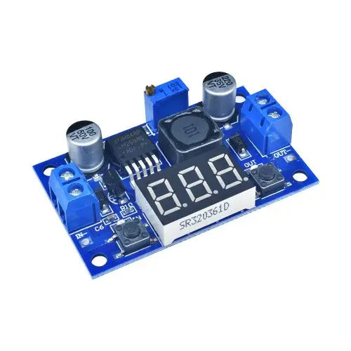 LM2596 DC Step Down Converter Voltage Regulator 4.0~40 to 1.25-37V Buck Adapter LED Display Voltmeter Adjustable Power Supply Oasis Select