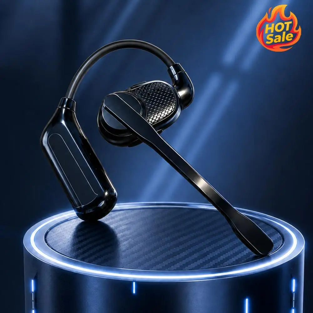 BT Earhook Earphones Built-in Microphone Open Ear Wireless Earpiece Type-C Charging Lightweight for Music Travel Business Office Oasis Select