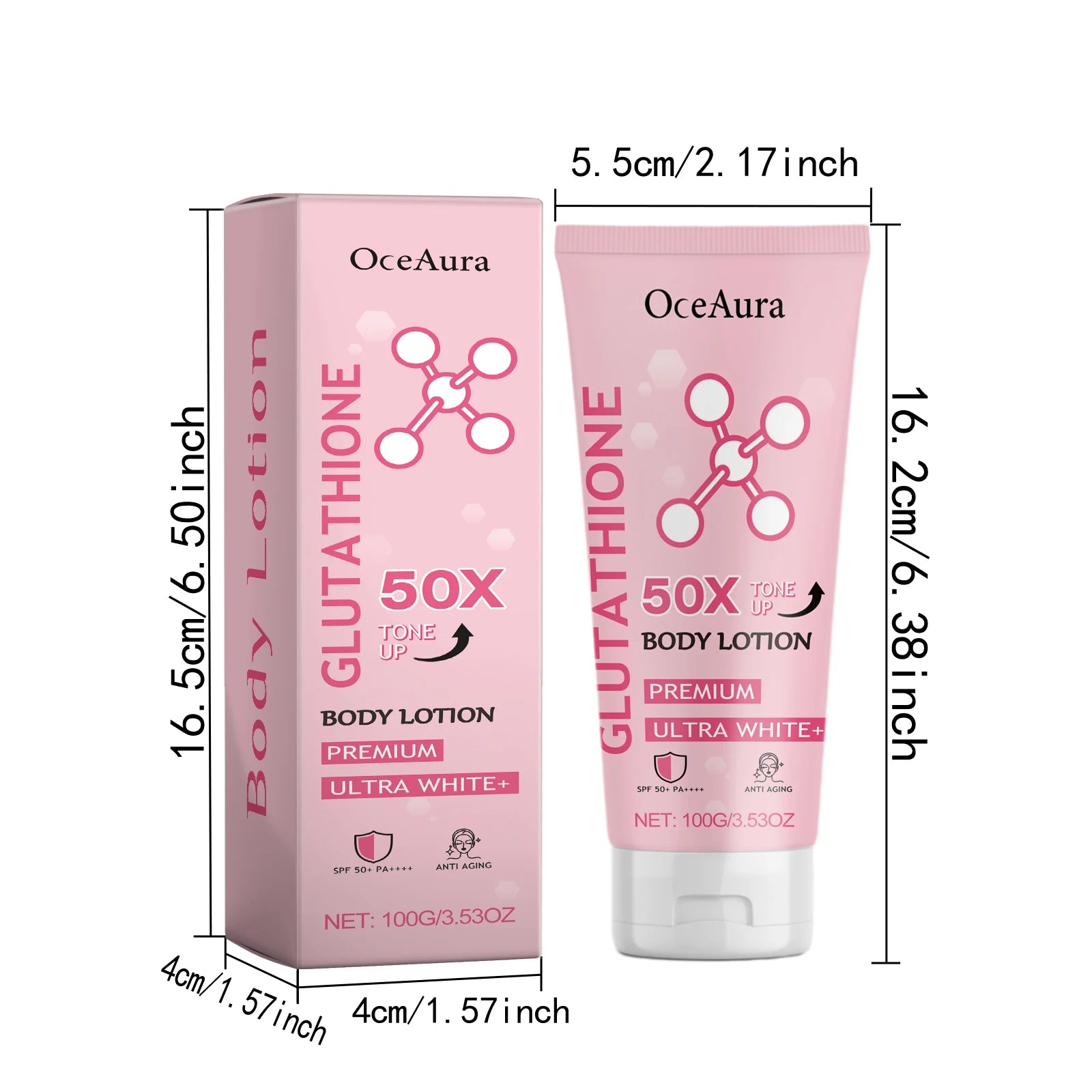 Glutathione Body Lotion Brightening Hydrating Revitalize Even Skin Tone Improve Skin Dry Rough Dullness Moisturizing Body Lotion Oasis Select