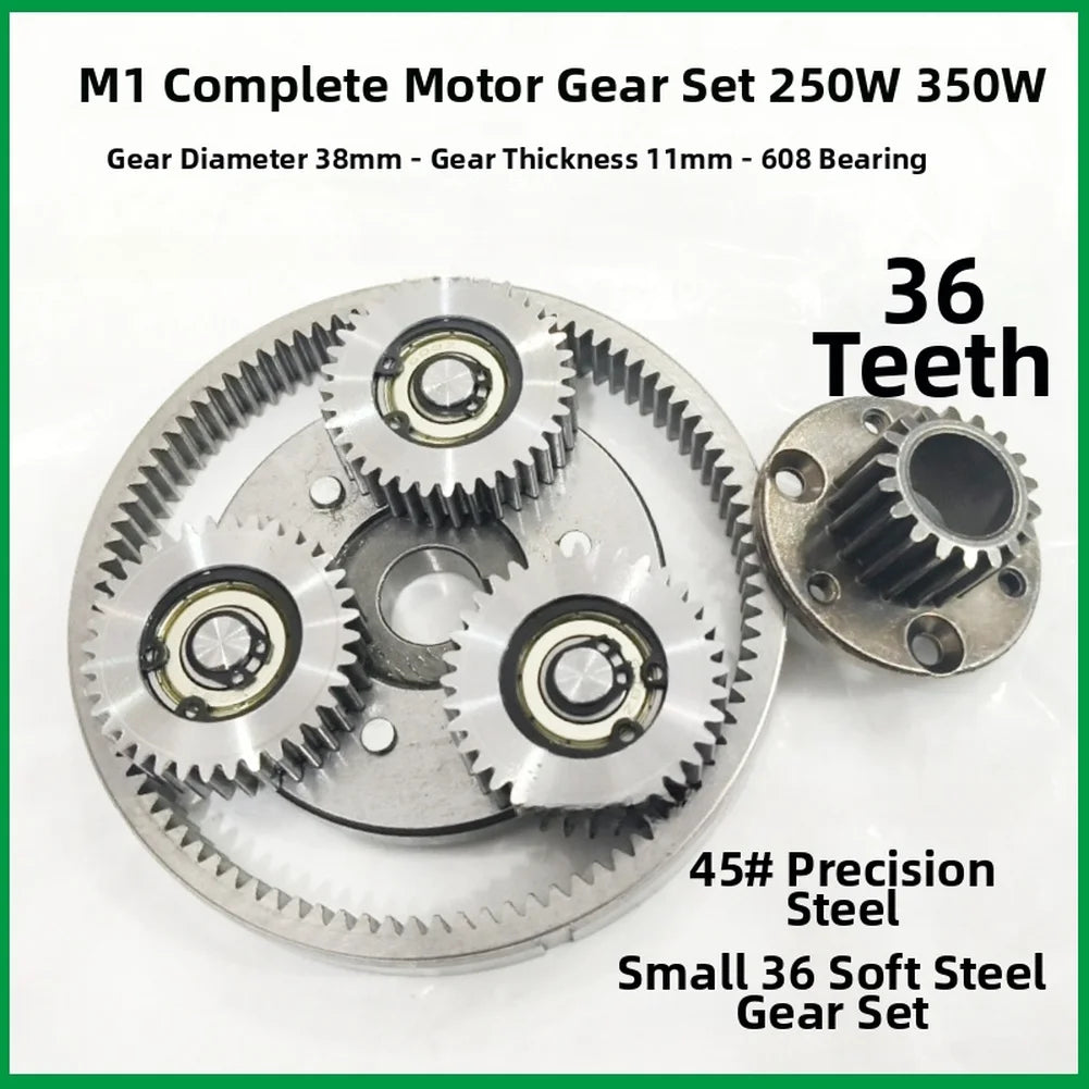 36T Full Steel Gear Set With Clutch Sun Planetary Gears For Electric Bike For Bafang Motor Replacement Parts Oasis Select