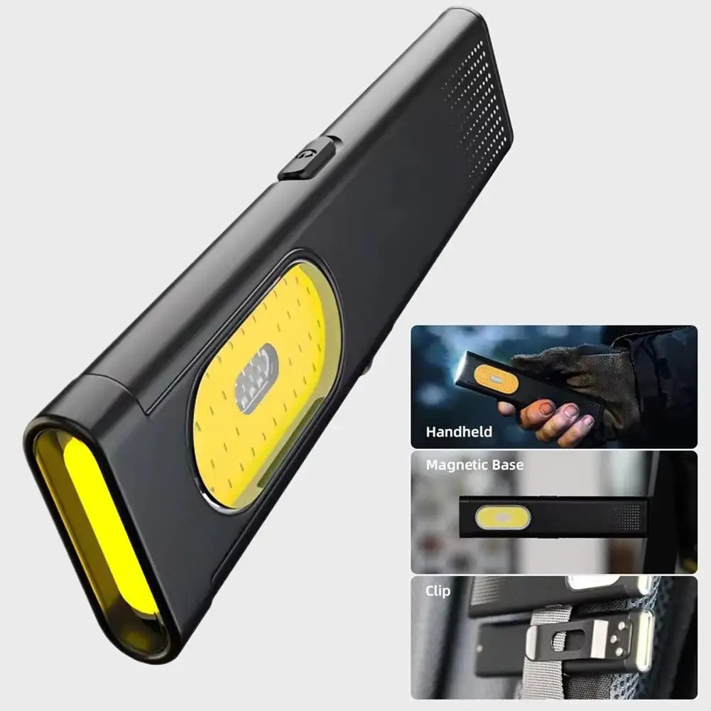 Mini USB-C Rechargeable Keychain Flashlight – 600 Lm COB LED