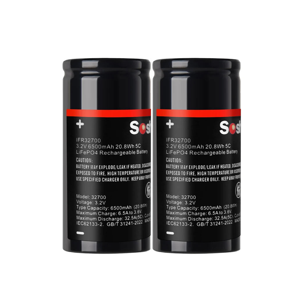 Soshine 3.2V LiFePO4 Rechargeable Batteries – All Sizes