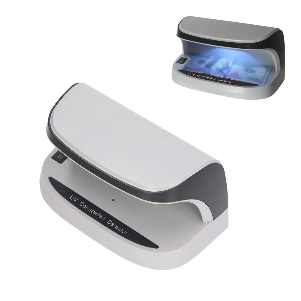 UV Money Detector UV Counterfeit Bill Money Detector Automatic On Off Currency Detector for Check Passport Credit Card DC5V 2A Oasis Select