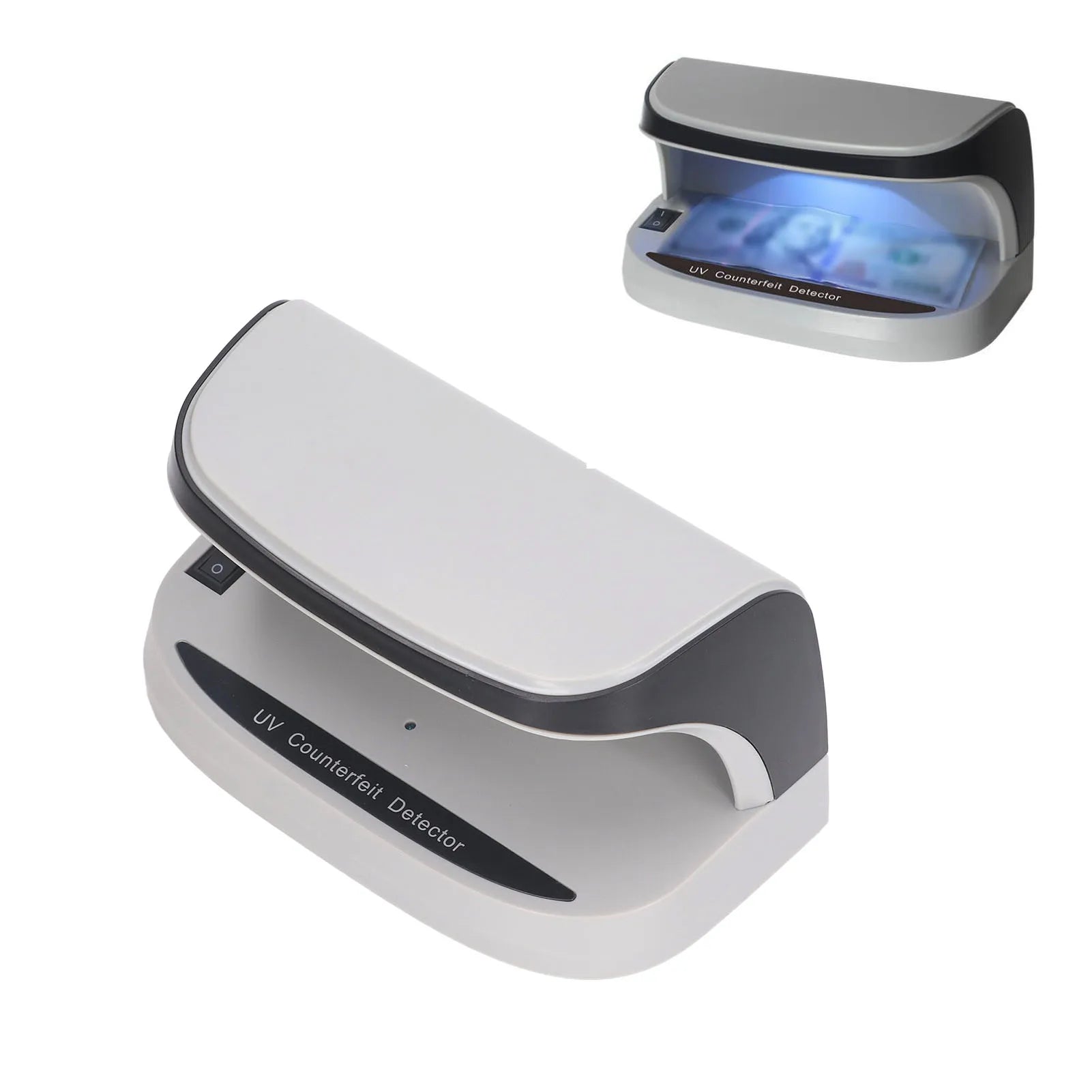 UV Money Detector UV Counterfeit Bill Money Detector Automatic On Off Currency Detector for Check Passport Credit Card DC5V 2A Oasis Select