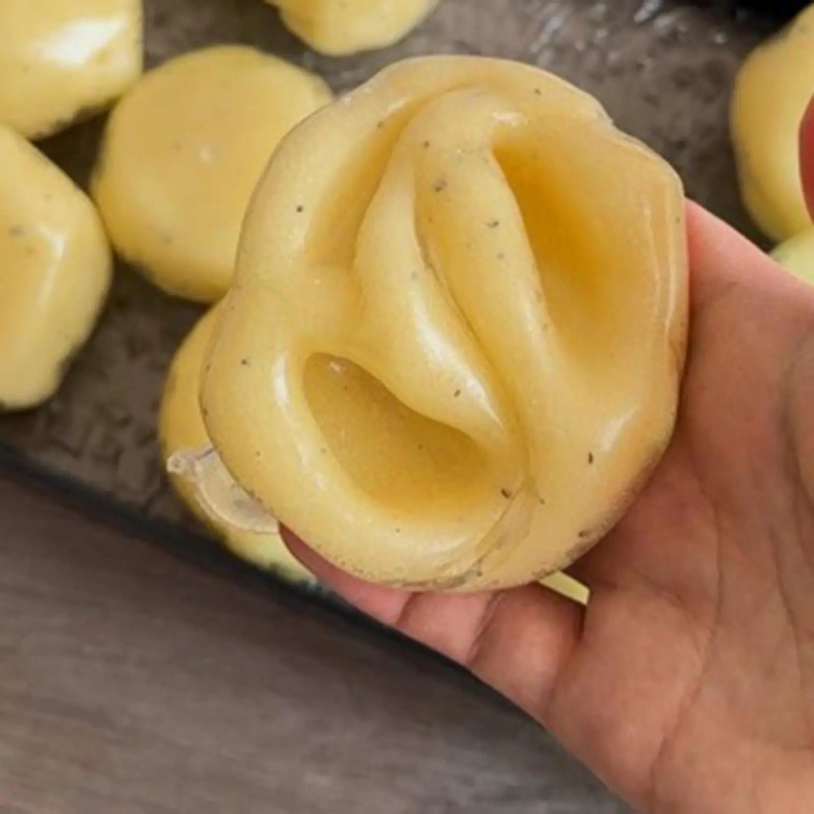 Mashed Potato Fidget Squeeze Ball | Sensory Crinkle Toy