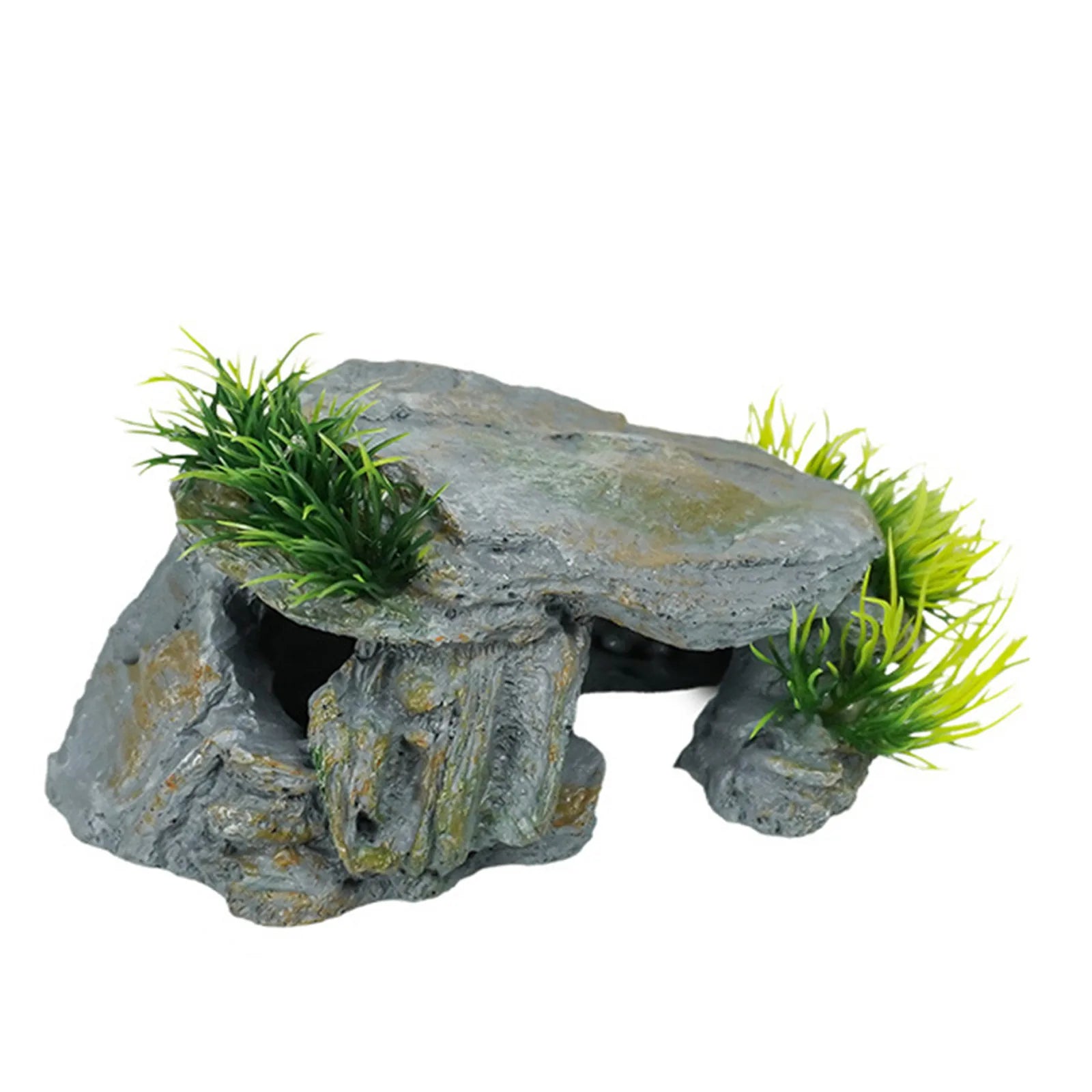 Reptile Rock Hide Cave Natural Reptile Hiding Rock Cave Aquarium Hide Cave Hideout Shrimp Cave Fish Tank Decor for Freshwater Oasis Select
