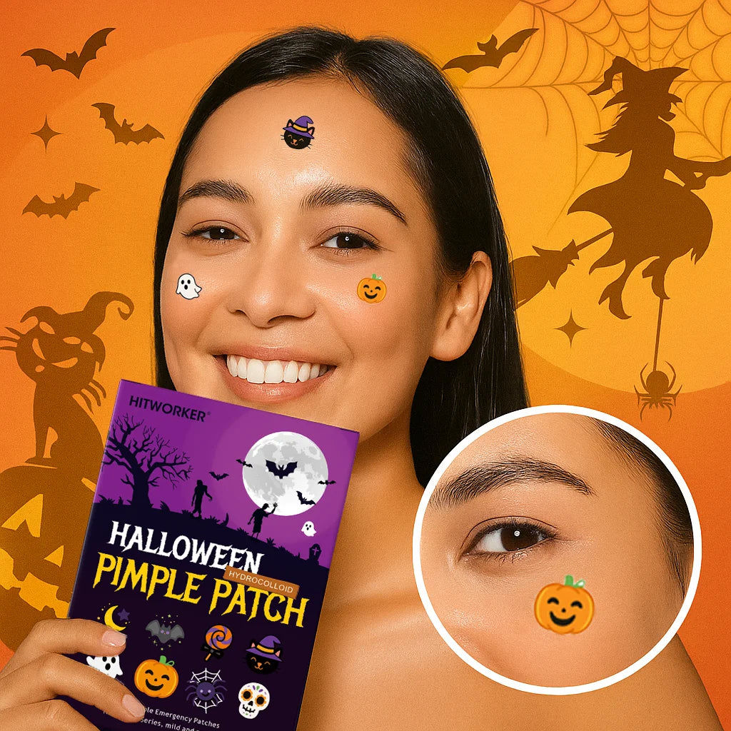 80/48 cute pumpkin model stickers - waterproof to cover facial blemishes, suitable for music festivals and Halloween essentials Oasis Select