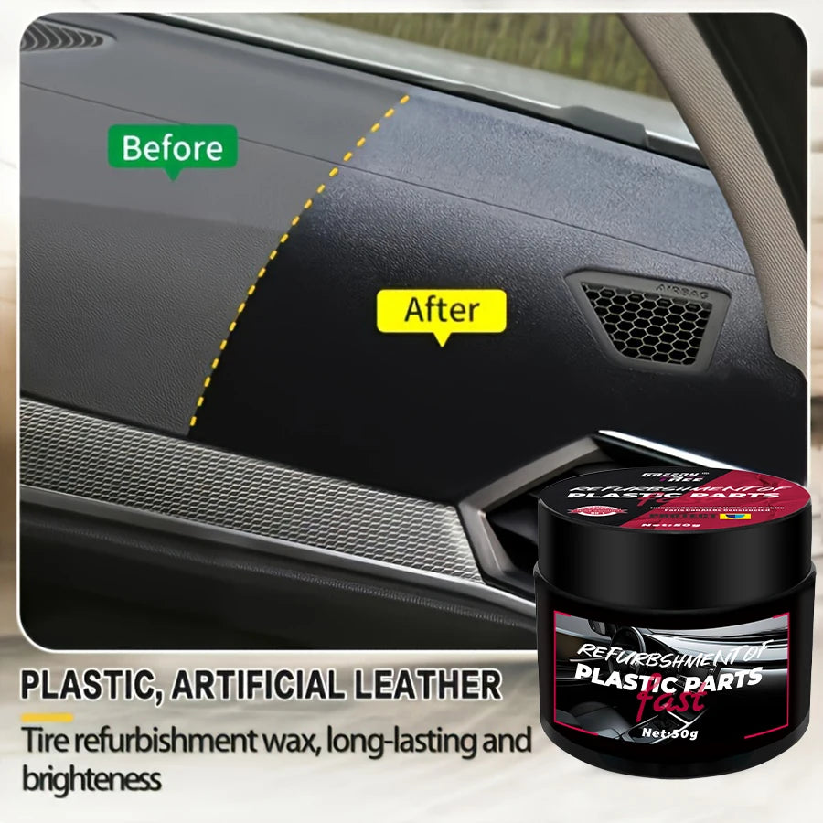 Car Interior Renovation Wax | Plastic Restorer & Tire Shine