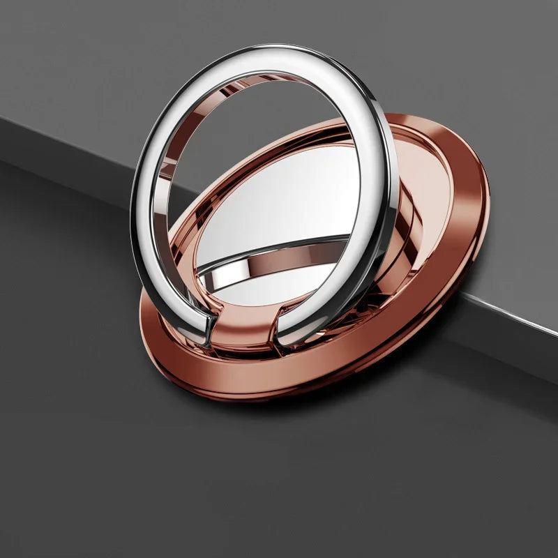 1/2/3pcs Luxury Finger Ring Holder Stand Grip 360 Rotating For Mobile Phone Car Magnetic Mount Phone Back Sticker Pad Unniversal Oasis Select A rose gold