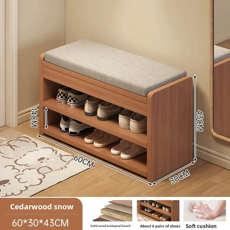 The shoe change stool is at the door the shoe cabinet, the sitting stool is extremely narrow can sit on the shoe rack Oasis Select 18