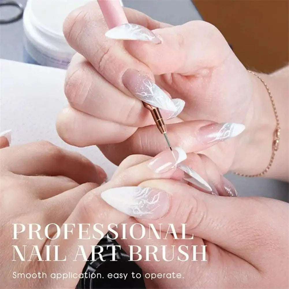 5-Piece Nail Art Liner Brush Set – UV Gel & Polish Detail Pens Nail Art Brush Set Oasis Select