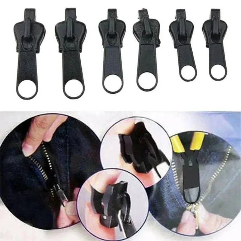 6pcs Instant Zipper Universal Instant Fix Repair Kit Replacement Zip Slider Teeth Multifunctional Clothing Replacement Zipper Oasis Select