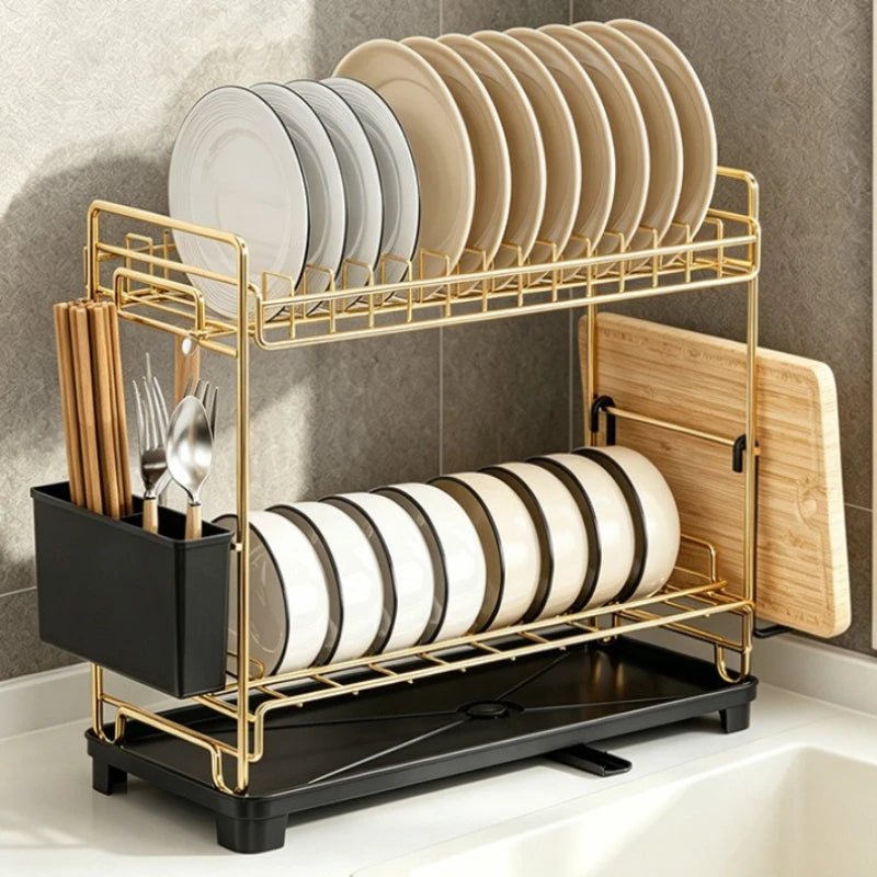 Kitchen Shelf Snap-on Dishwasher Side Tableware Drain Rack Narrow Cupboard Dish Storage Rack Oasis Select