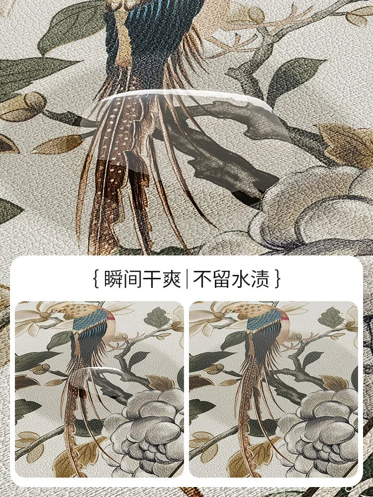 Silicone bath mud absorbent kitchen countertop mat Leather faucet drain mat wash basin countertop mat Oasis Select