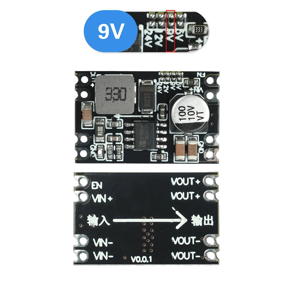 Voltage Conversion Modules DC-DC 7V-100V To 5V/9V/12V/24V Fixed Output Voltage Step Down Power Module Oasis Select 9V