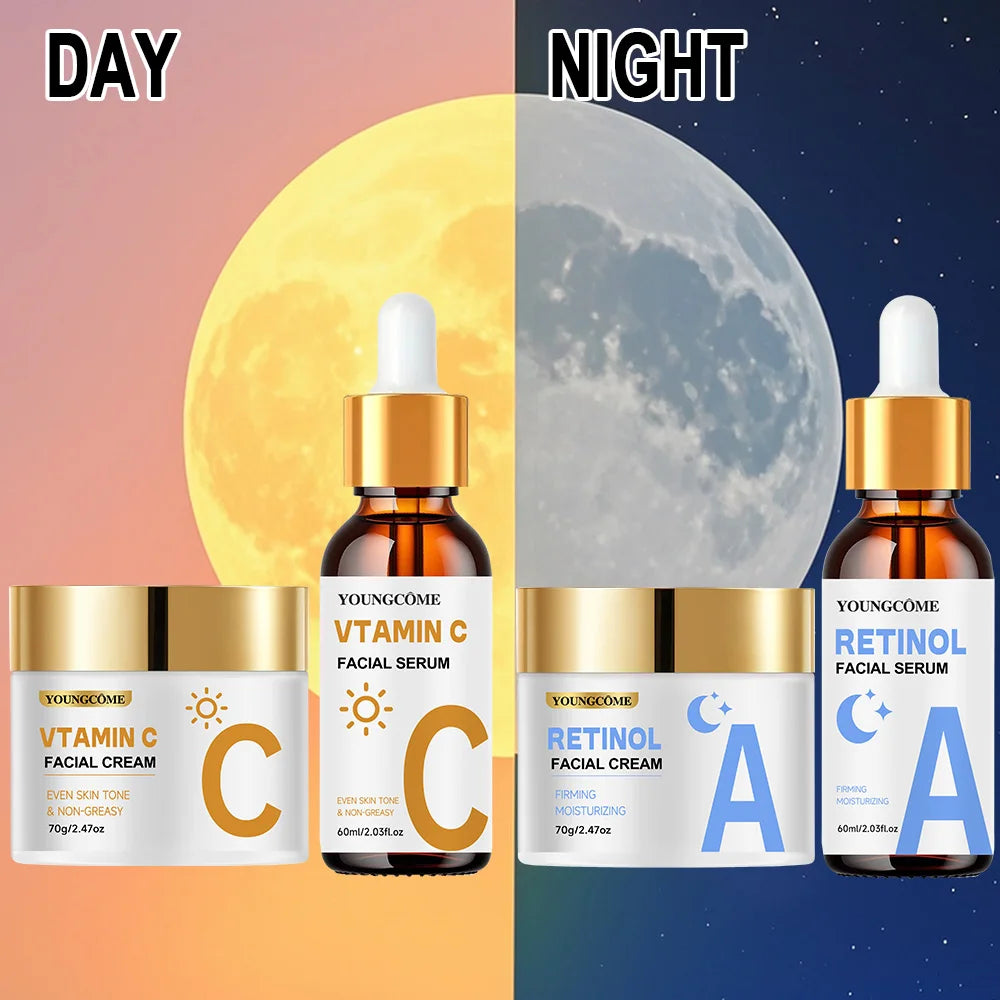 YOUNGCOME Retinol Cream & Serum Set – Collagen & Vitamin E