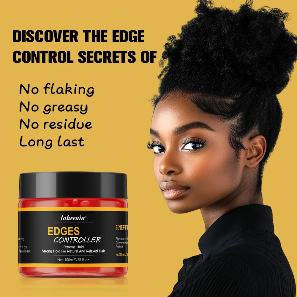 Edge Control Strong Hold Hair Gel Thick Edges Styling Gel Non-Greasy Non-Flaking No White Cast Long Lasting Supports All Hair Ty Oasis Select