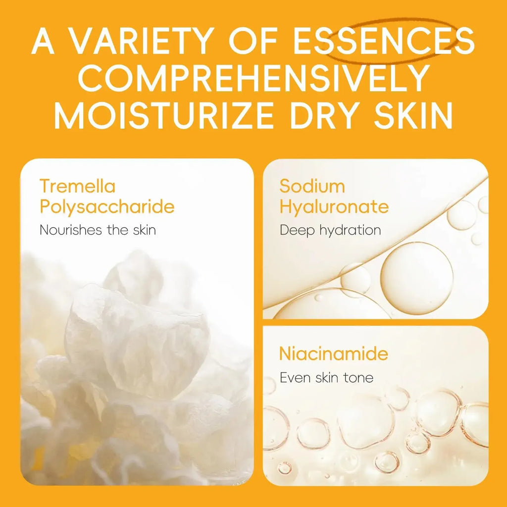 Facial Brightening Vitamin C Skincare 5pcs Set Essence Cream Serum Cleanser Toner Eye Moisturizer Care Oasis Select