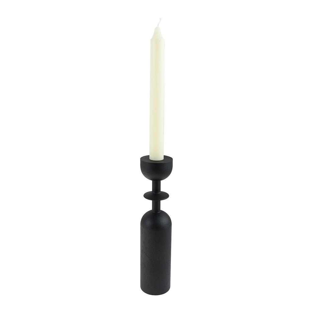 For Decorating Fireplace/dining Table/living Room 1/3Pcs Black Wooden Candlestick Home Decoration Add A Romantic Atmosphere Oasis Select