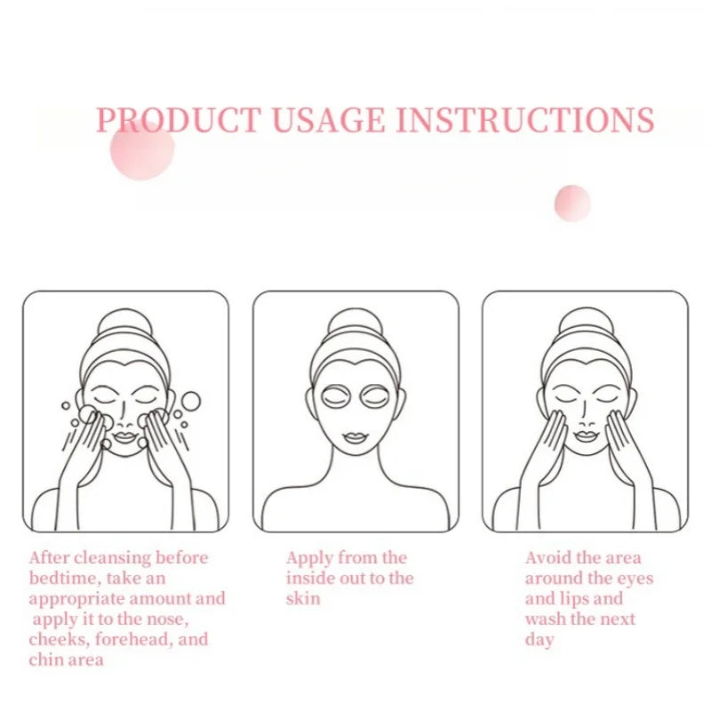 Peach Sleeping Mask with Niacinamide – 30 Pcs Overnight Mask Sleeping Face Mask Oasis Select