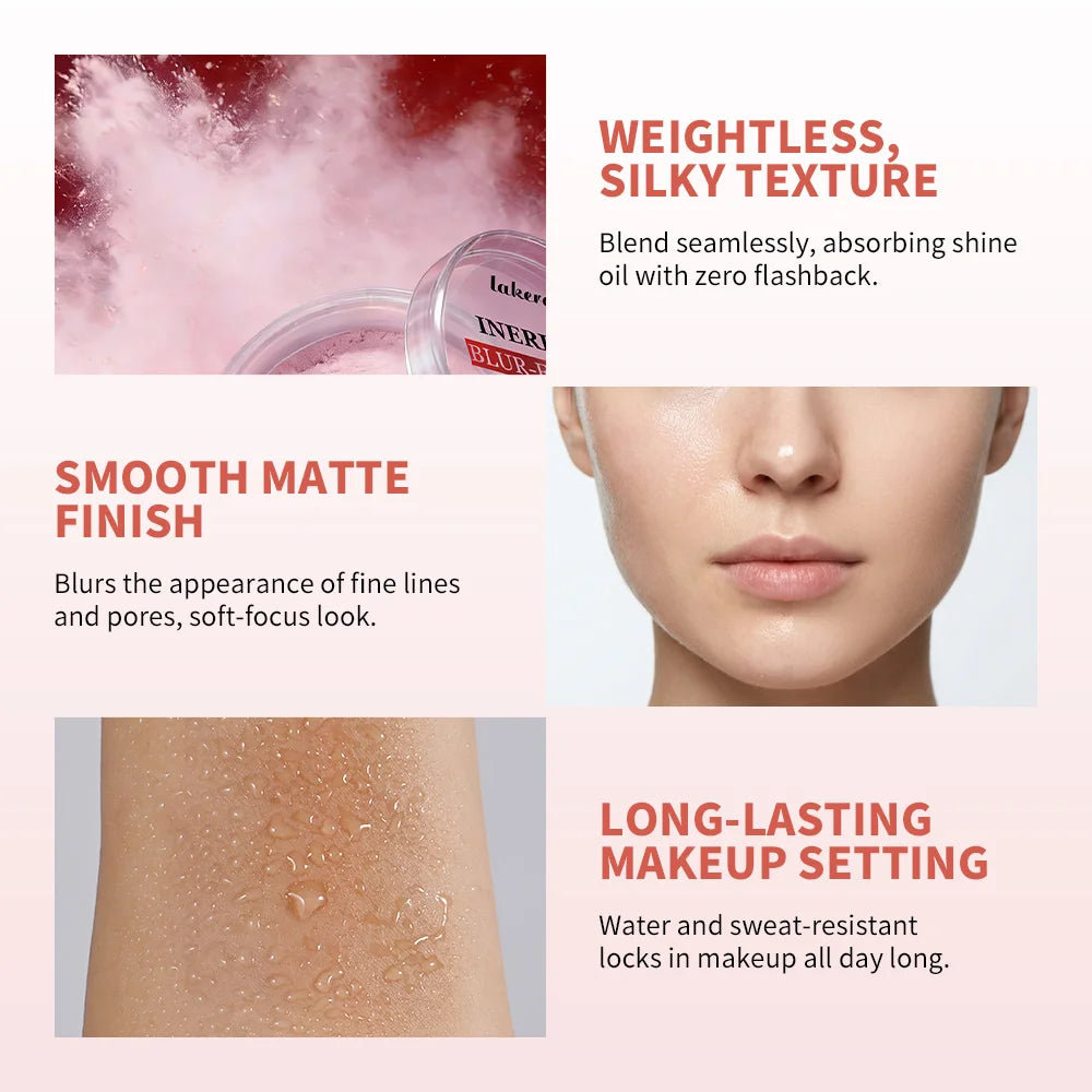 Blur-Function Setting Powder Long-lasting Blurring Brightening Oil Control Soft Focus Matte Effect Even Skin Tone Setting Powder Oasis Select