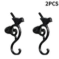1-3Pcs Retro Bird Shaped S-Hook Heavy Duty Hanging Hook Multifunctional Organizer for Clothes Keys Garden Patio Home Decor Oasis Select 2PCS
