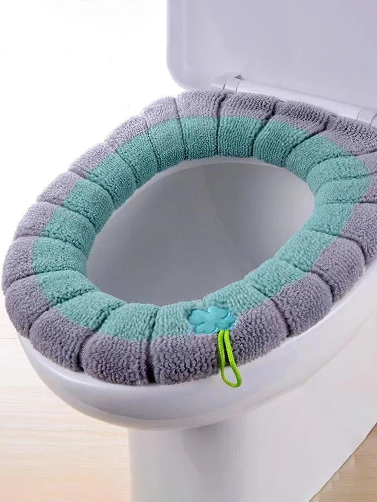 Soft Thick Toilet Seat Cover Cushion with Handle – Universal Fit