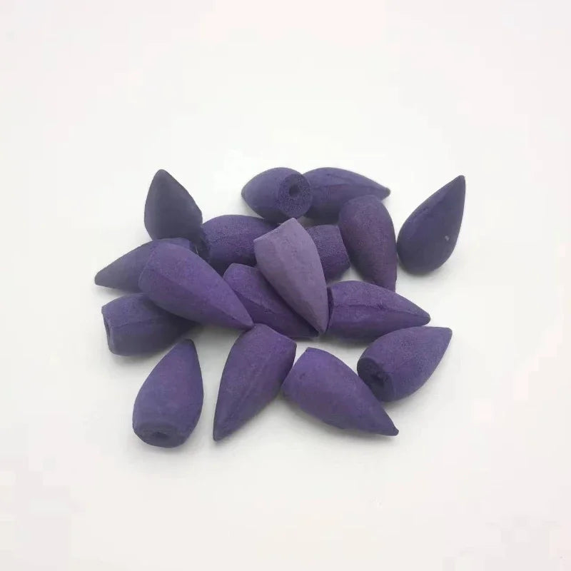100/200/500 Pieces Backflow Incense Cones Mixed Natural Scent Waterfall inciensos Cones Tower Incense Backflow Incense Bullet Oasis Select lavender 100pcs