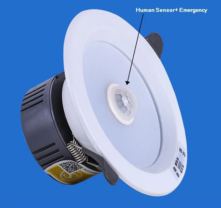 SHINEKNOT 6" LED Emergency Downlight | Rechargeable Motion Sensor