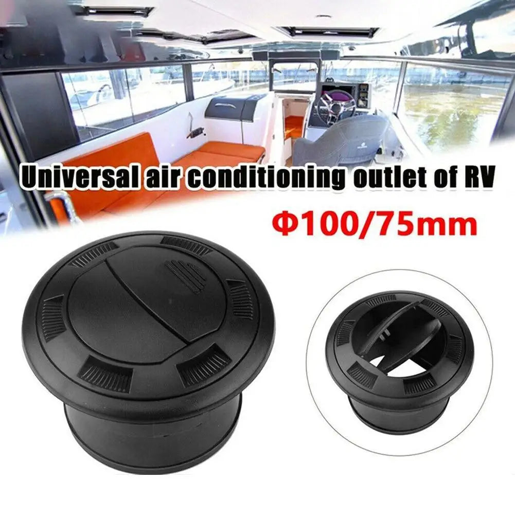 Black Closeable Rotatable 75mm Air Outlet For Webasto Eberspacher Heater Air Conditioning Vent Outlet Auto Replacement Oasis Select