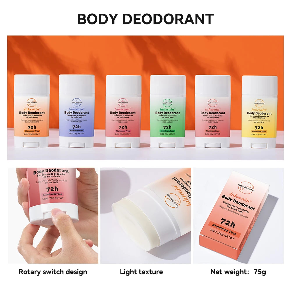 Body Deodorant Stick Rose Peach Body Odor Remove Cream Removal Armpit Refreshing Antiperspirant Lasting Aroma Deodorant SkinCare Oasis Select