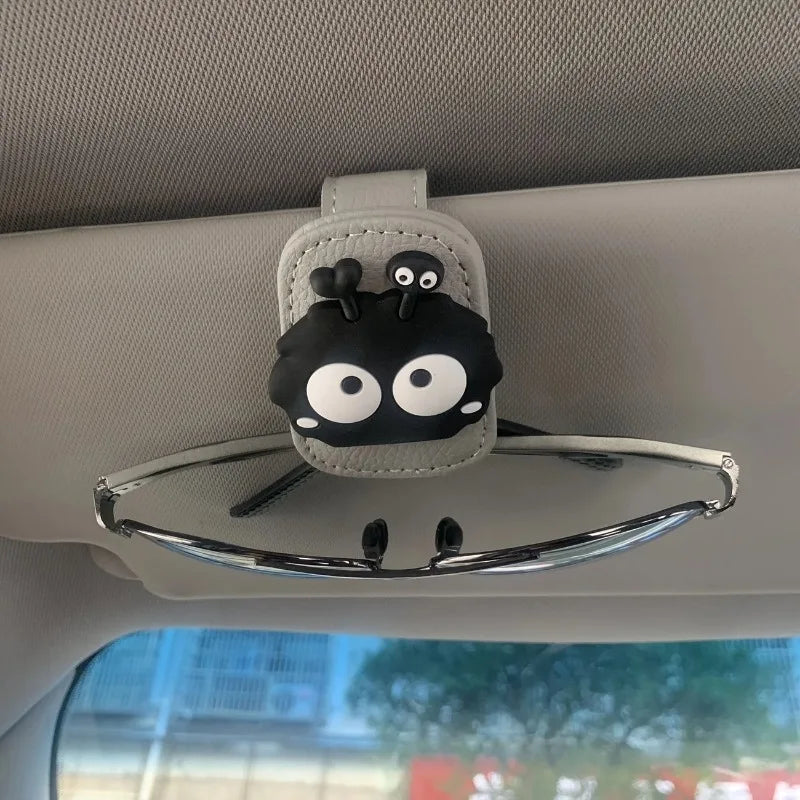 Car Glasses Clip Car Visor Storage Rack Multifunctional Creative Magnetic Car Sunglasses Holder Eye Glasses Case Oasis Select