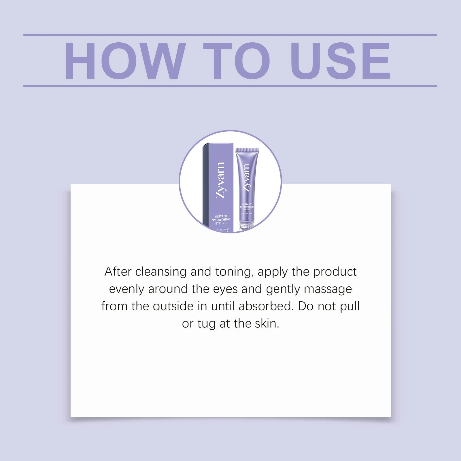 ZYVARN Instant Lift Eye Gel – Dark Circles & Anti-Wrinkle Eye Treatment Gel Oasis Select